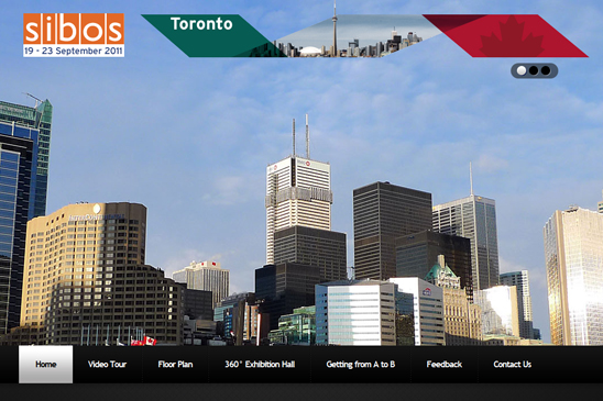 sibos toronto conference website, conference website design, conference photography, exhibition video, conference virtal tours, venue video, venue 360s, zoom productions