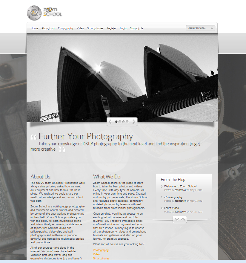 zoom school, learn photography, learn video, online tutorial website, iphoneography, zoom productions
